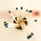 Black Tip Wooden Matchsticks (15ct)