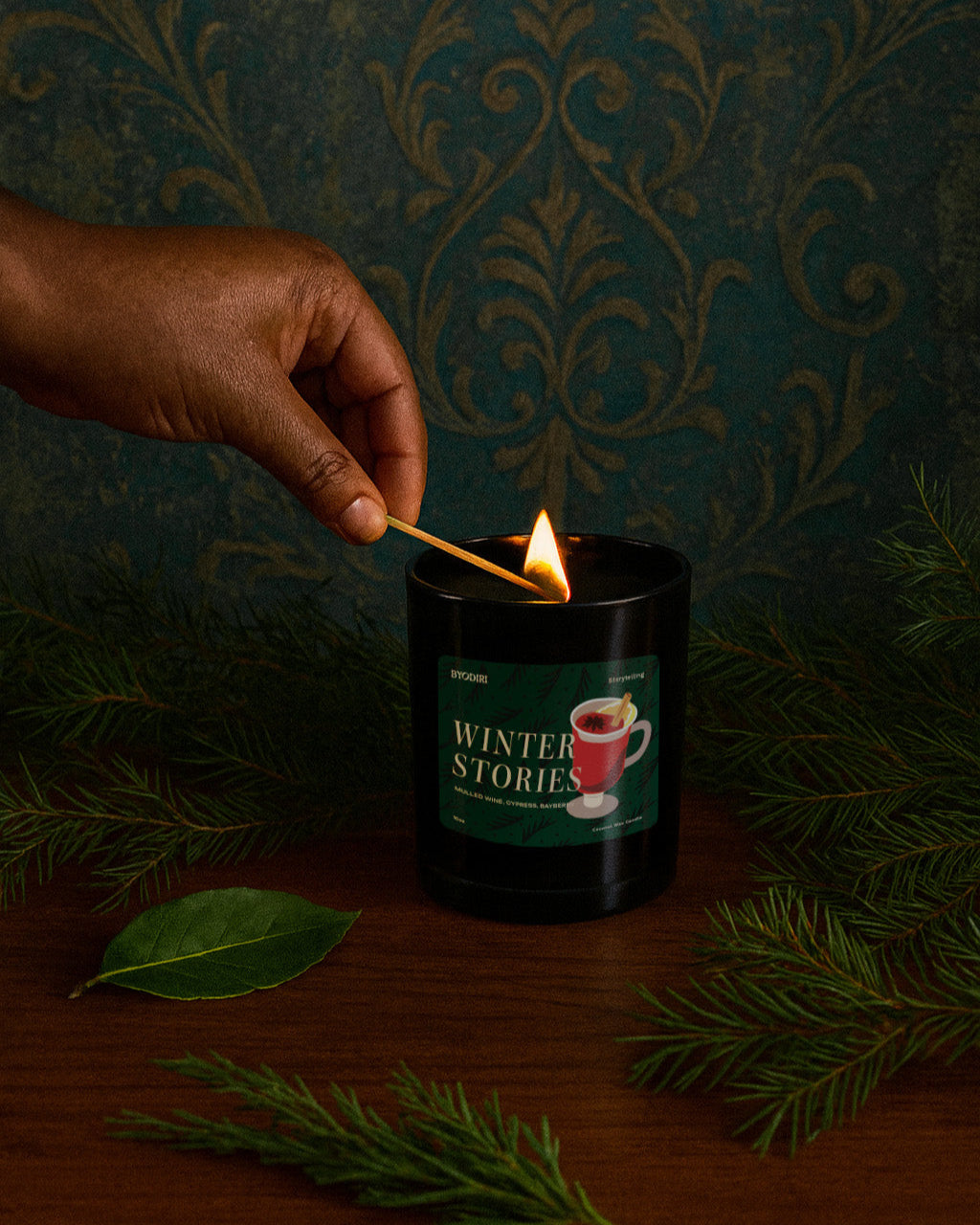 Winter Stories Woodwick Candle, 10 oz